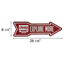 Load image into Gallery viewer, ORB Wall Art Jeep Arrow Metal Sign