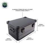 Aluminum Storage Box Durable 53QT Storage Solution Overland Vehicle Systems - Overland Vehicle Systems - 30100201