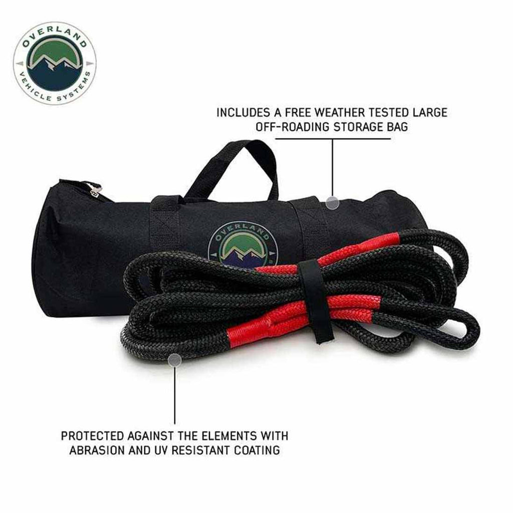 Overland Vehicle Systems Recovery Rope Brute Kinetic Recovery Rope 1 1/2 Inch x 30 Foot With Storage Bag Overland Vehicle Systems - Overland Vehicle Systems - 19009922