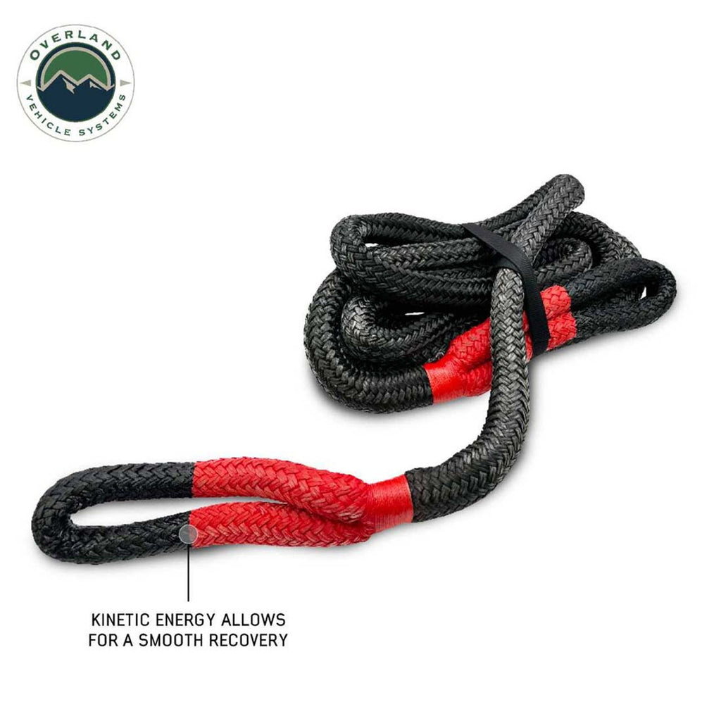 Overland Vehicle Systems Recovery Rope Brute Kinetic Recovery Rope 5/8 Inch x 20 Foot With Storage Bag Overland Vehicle Systems - Overland Vehicle Systems - 19009919