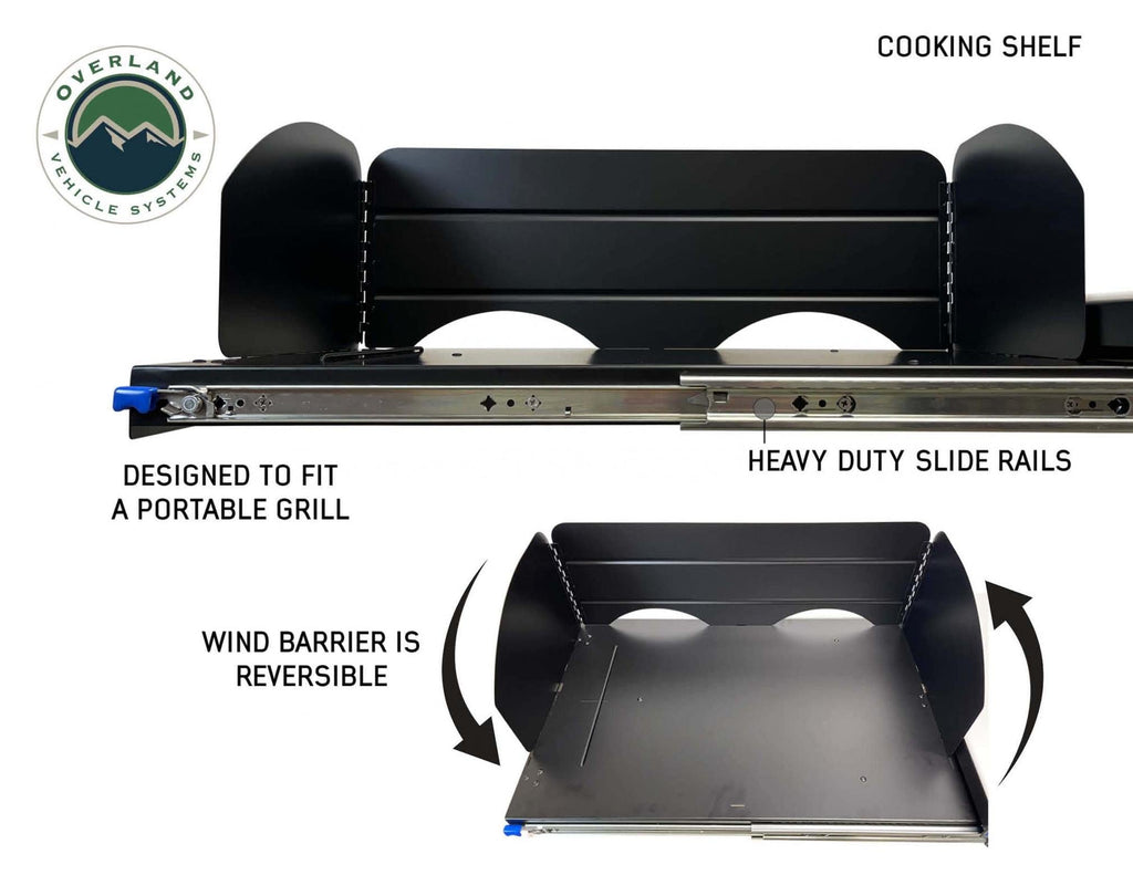 Overland Vehicle Systems Camping Gear Camp Cargo Box Kitchen With Slide Out Sink, Cooking Shelf and Work Station Overland Vehicle Systems - Overland Vehicle Systems - 21010401