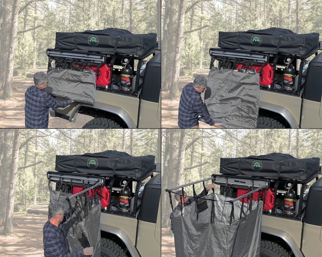 Overland Vehicle Systems Shower Kit Car-Side Shower Room - Affordable and Convenient Overland Vehicle Systems - Overland Vehicle Systems - 18199909