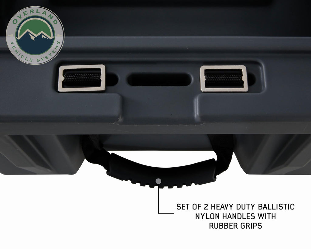 Overland Vehicle Systems Cargo Box D.B.S. - Dark Gray 53 QT Dry Box with Drain, and Bottle Opener Overland Vehicle Systems - Overland Vehicle Systems - 40100001