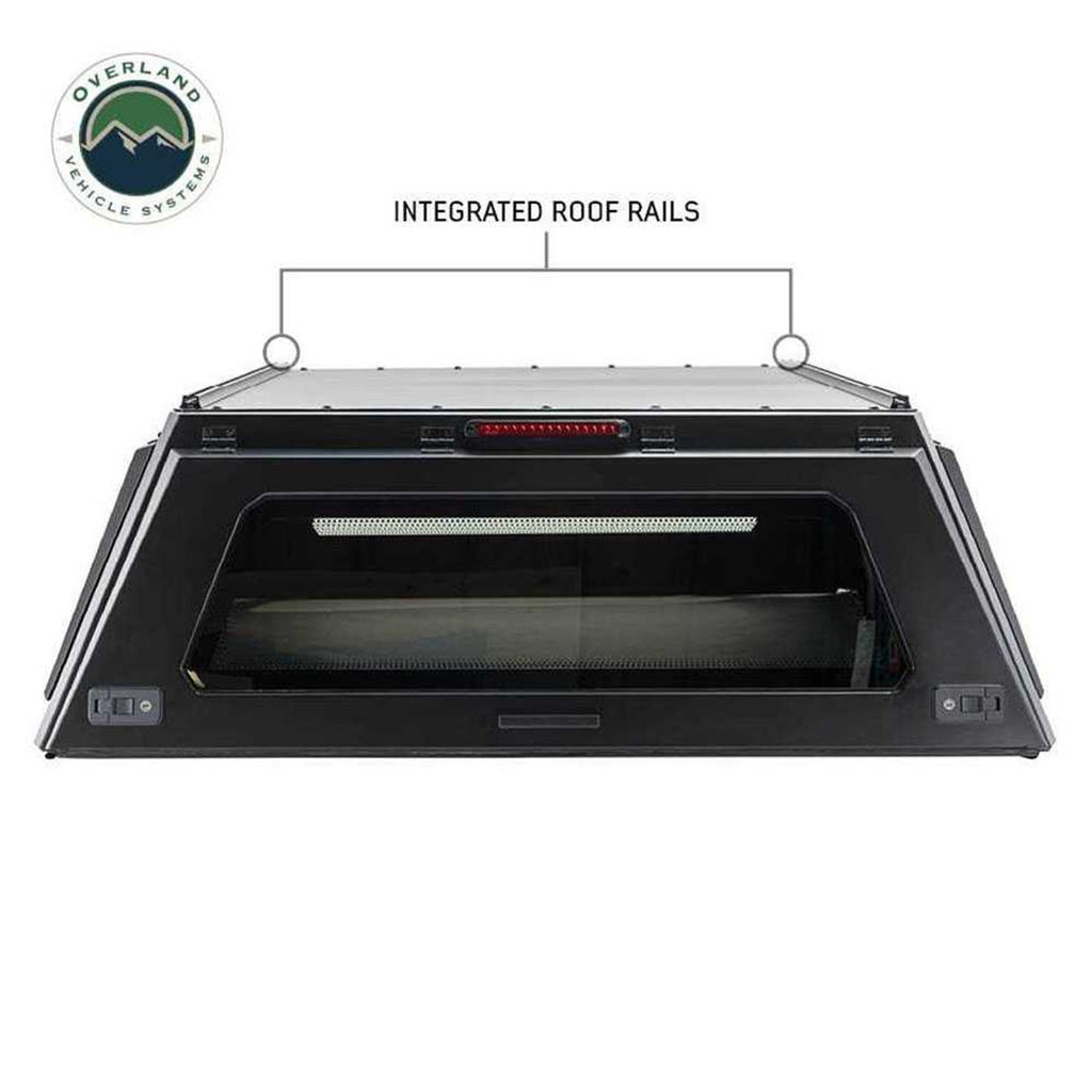 Overland Vehicle Systems Truck Bed Caps Expedition Truck Cap W/Full Wing Doors, Front and Rear Windows and 3rd Brake Light 14-24 GM 1500 5.8 Foot Bed Overland Vehicle Systems - Overland Vehicle Systems - 70100008