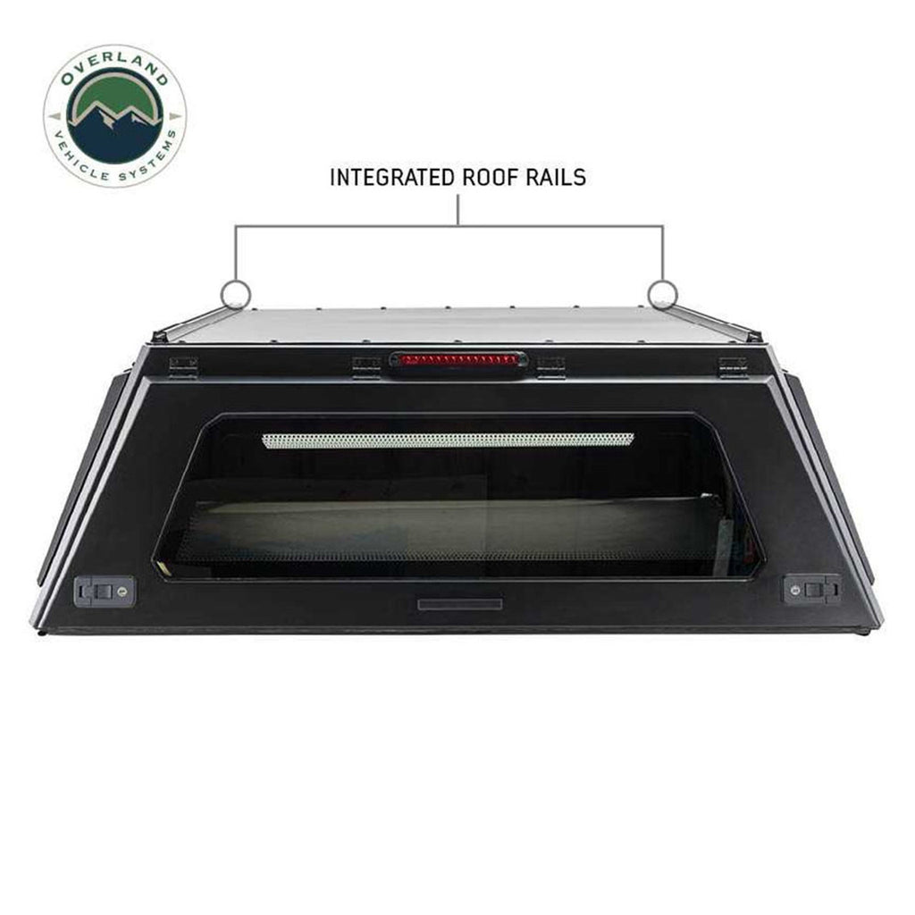 Overland Vehicle Systems Truck Bed Caps Expedition Truck Cap W/Full Wing Doors, Front and Rear Windows and 3rd Brake Light 14-24 GM Colorado 5 Foot Bed Overland Vehicle Systems - Overland Vehicle Systems - 70100005