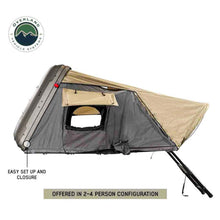 Load image into Gallery viewer, Overland Vehicle Systems Roof Top Tent HD Bundu 4 - Hard Shell Roof Top Tent, 4 Person, Grey Body and Black Rainfly Overland Vehicle Systems - Overland Vehicle Systems - 18389904