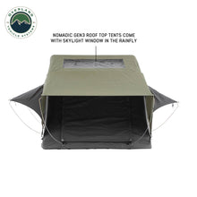 Load image into Gallery viewer, Overland Vehicle Systems Roof Top Tent HD Nomadic N4E Soft Sided Roof Top Tent 4 Person Grey Body &amp; Green Rainfly - Overland Vehicle Systems - 18349936