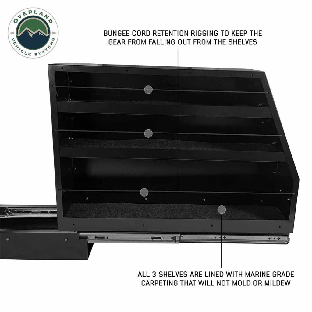 Overland Vehicle Systems Camping Gear Highline Slide Out Camping Storage System Overland Vehicle Systems - Overland Vehicle Systems - 21010503