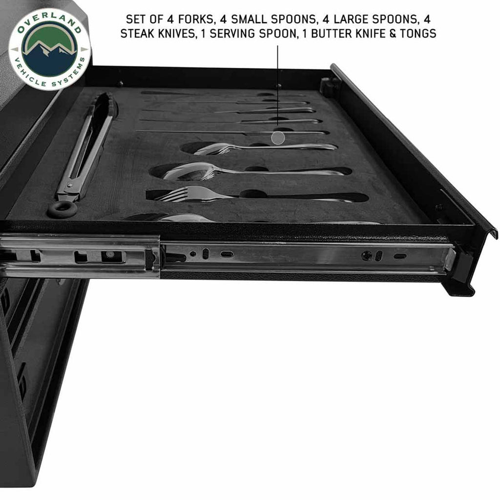 Overland Vehicle Systems Portable Oven Kitchen Kit - 39 Piece Utensil, Aluminum Storage Box With Custom Cut Foam Overland Vehicle Systems - Overland Vehicle Systems - 21010502