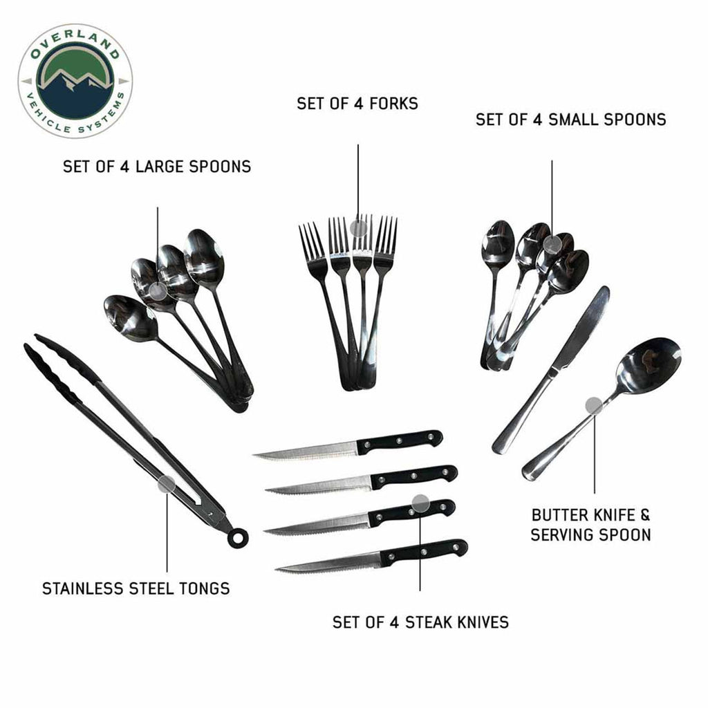 Overland Vehicle Systems Portable Oven Kitchen Kit - 39 Piece Utensil, Aluminum Storage Box With Custom Cut Foam Overland Vehicle Systems - Overland Vehicle Systems - 21010502