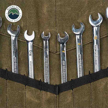 Load image into Gallery viewer, Overland Vehicle Systems Wrench Large Wrench Tool Roll (24 Slot) Number 16 Waxed Canvas Overland Vehicle Systems - Overland Vehicle Systems - 21219941