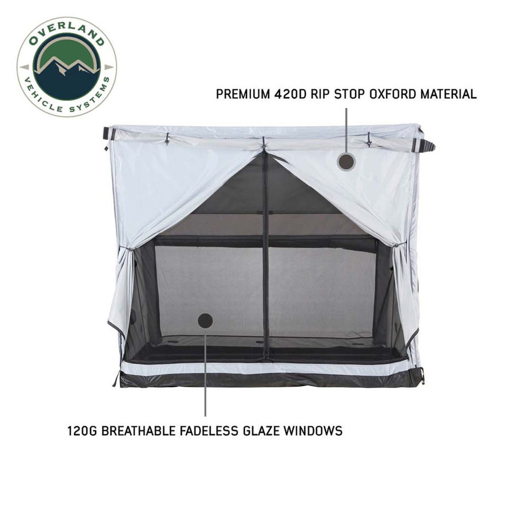 Overland Vehicle Systems Roof Top Tent LD P.S.T. - Portable Safari Ground Tent Large, Grey Body and Grey Trim Overland Vehicle Systems - Overland Vehicle Systems - 18252520