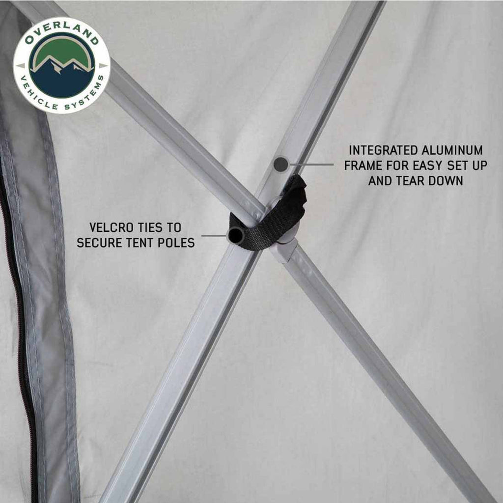 Overland Vehicle Systems Roof Top Tent LD P.S.T. - Portable Safari Ground Tent Large, Grey Body and Grey Trim Overland Vehicle Systems - Overland Vehicle Systems - 18252520