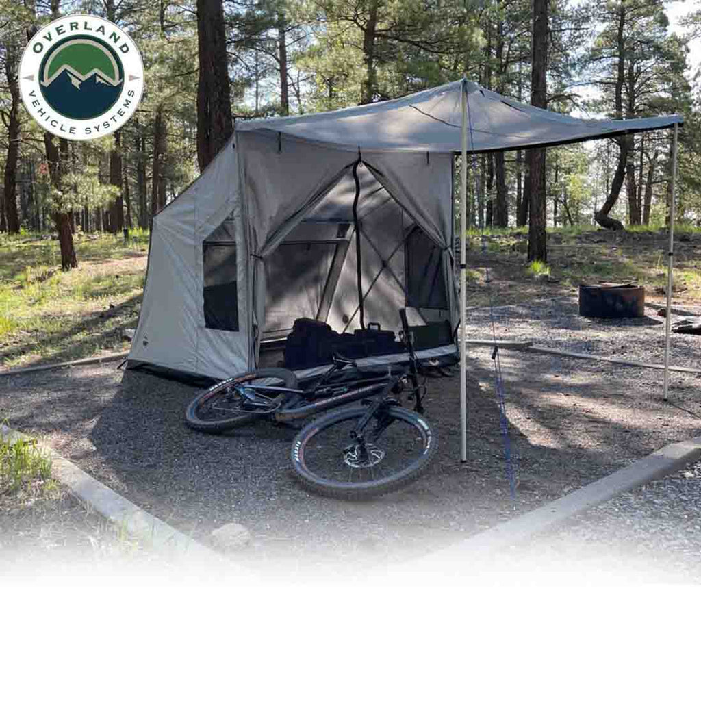 Overland Vehicle Systems Roof Top Tent LD P.S.T. - Portable Safari Ground Tent Large, Grey Body and Grey Trim Overland Vehicle Systems - Overland Vehicle Systems - 18252520