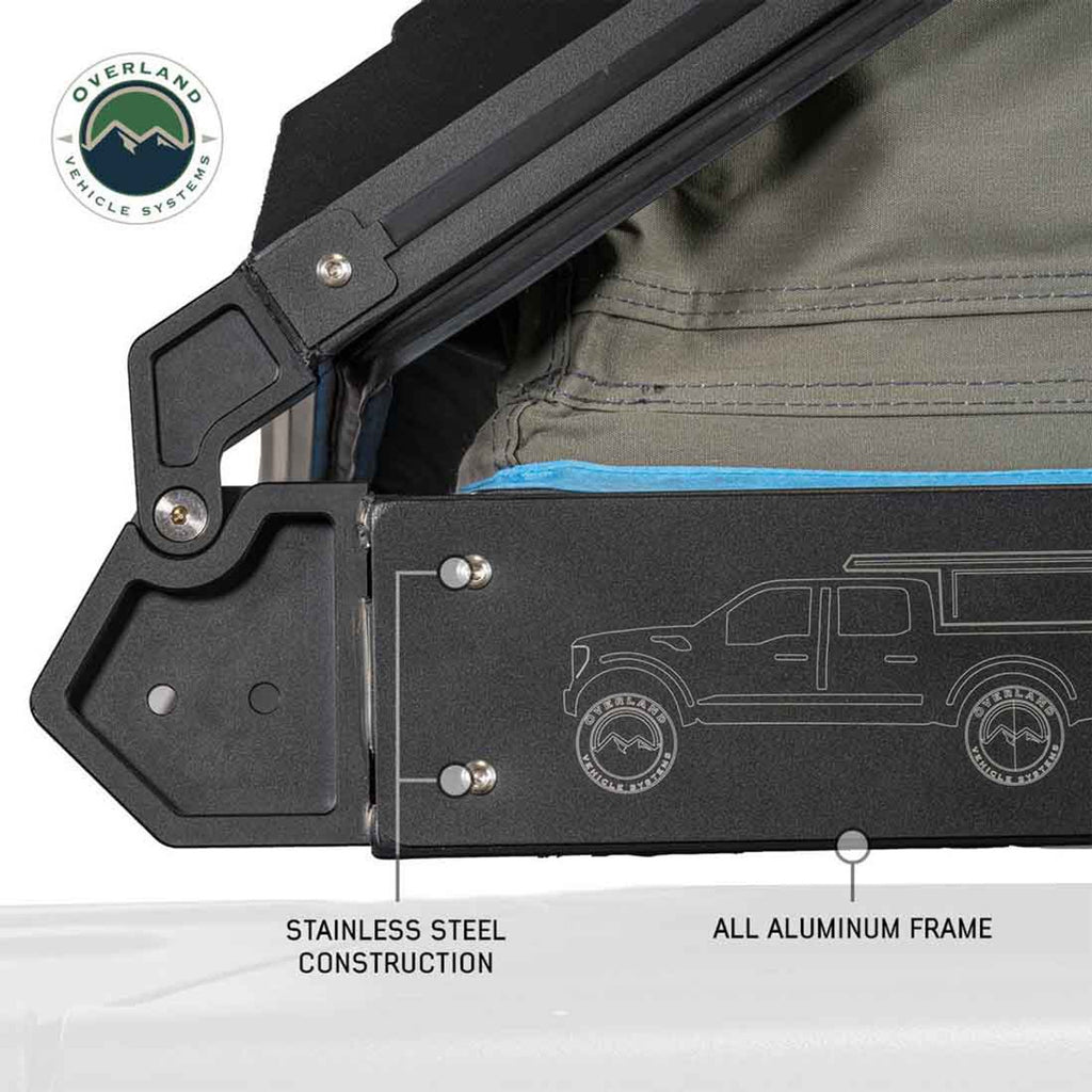 Overland Vehicle Systems Truck Bed Caps MagPak Camper W/Tent, Lights, Rear Molle Panel, Side Tie Downs, Front and Rear Windows 07-21 Toyota Tundra 5.5 Foot Bed Overland Vehicle Systems - Overland Vehicle Systems - 70100102