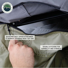 Load image into Gallery viewer, Overland Vehicle Systems Tent Annex Room Nomadic 4 Roof Top Tent Annex Green Base With Black Floor and Travel Cover Overland Vehicle Systems - Overland Vehicle Systems - 18549936