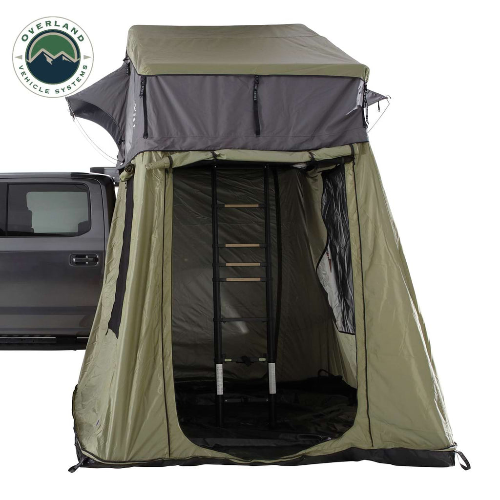 Overland Vehicle Systems Tent Annex Room Nomadic 4 Roof Top Tent Annex Green Base With Black Floor and Travel Cover Overland Vehicle Systems - Overland Vehicle Systems - 18549936