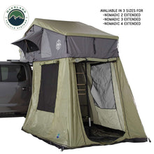 Load image into Gallery viewer, Overland Vehicle Systems Tent Annex Room Nomadic 4 Roof Top Tent Annex Green Base With Black Floor and Travel Cover Overland Vehicle Systems - Overland Vehicle Systems - 18549936