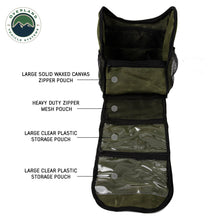 Load image into Gallery viewer, Overland Vehicle Systems Tote Bag Organize With Overland Vehicle Systems Wax Canvas Overnight Bag Overland Vehicle Systems - Overland Vehicle Systems - 21039941