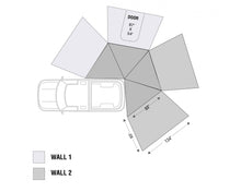 Load image into Gallery viewer, Overland Vehicle Systems Roof Top Tent Overland Vehicle Systems Freestanding Passenger Nomadic 270 LT Awning Wall 1 Overland Vehicle Systems - Overland Vehicle Systems - 18229909