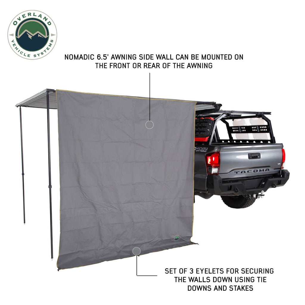 Overland Vehicle Systems Roof Top Tent Overland Vehicle Systems Nomadic 6.5 Awning Side Shade Wall Overland Vehicle Systems - Overland Vehicle Systems - 18089910