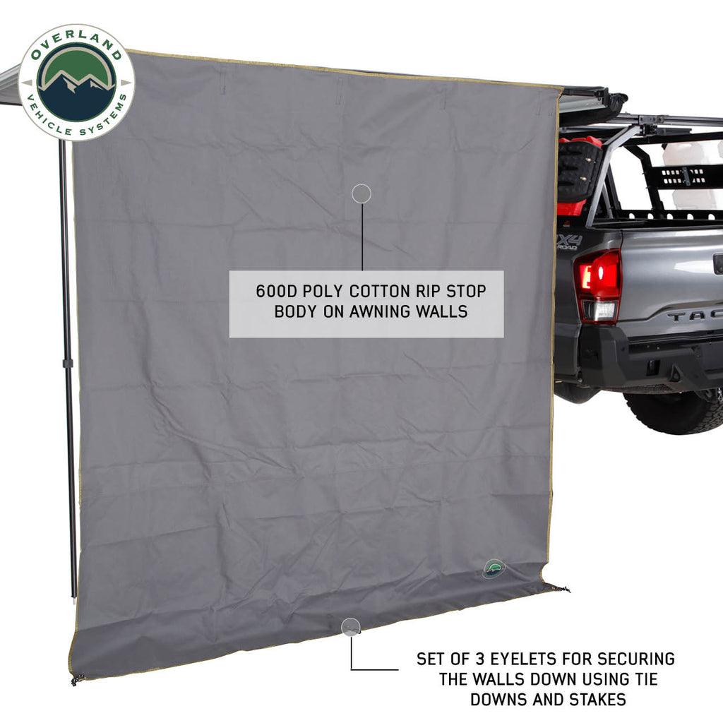 Overland Vehicle Systems Roof Top Tent Overland Vehicle Systems Nomadic 6.5 Awning Side Shade Wall Overland Vehicle Systems - Overland Vehicle Systems - 18089910