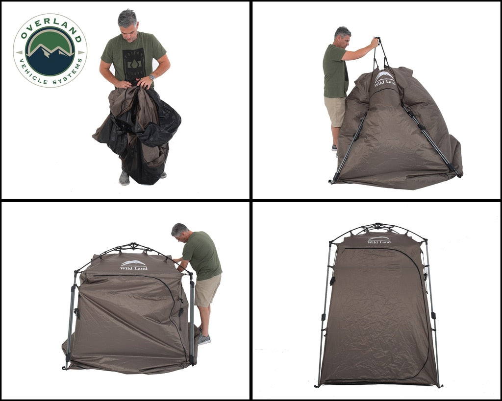 Overland Vehicle Systems Tent Annex Room OVS Instant Portable Pop Up Shower Tent With Storage Bag Overland Vehicle Systems - Overland Vehicle Systems - 26019910