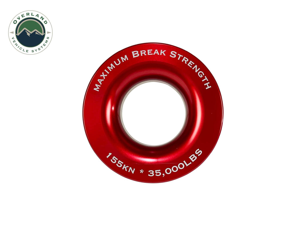 Overland Vehicle Systems Recovery Kit Recovery Ring 2.5 Inch 10,000 lb. Red With Storage Bag Overland Vehicle Systems - Overland Vehicle Systems - 19240005