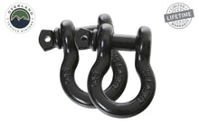 Load image into Gallery viewer, Overland Vehicle Systems Winch Shackle Recovery Shackle 3/4 Inch 4.75 Ton Steel Black Sold In Pairs Overland Vehicle Systems - Overland Vehicle Systems - 19010201