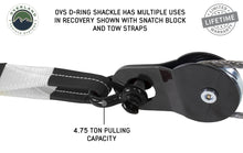 Load image into Gallery viewer, Overland Vehicle Systems Winch Shackle Recovery Shackle 3/4 Inch 4.75 Ton Steel Black Sold In Pairs Overland Vehicle Systems - Overland Vehicle Systems - 19010201