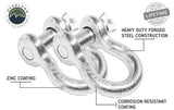 Recovery Shackle D-Ring Bow Shackle vs Soft Shackle Overland Vehicle Systems - Overland Vehicle Systems - 19010205