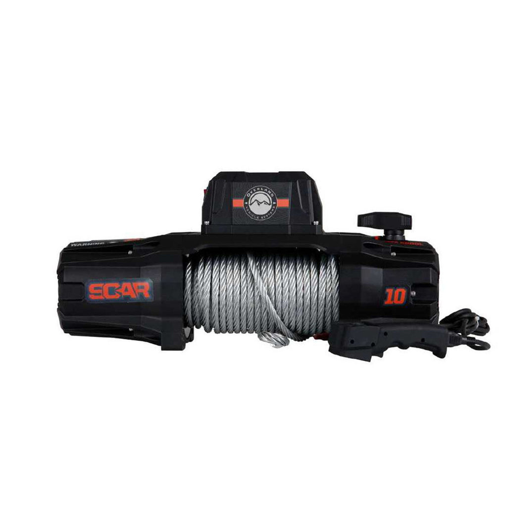 Overland Vehicle Systems Winches SCAR 10 - 10,000 lb. Winch With Steel Cable and Wireless Remote Overland Vehicle Systems - Overland Vehicle Systems - 19089901