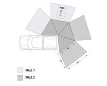Load image into Gallery viewer, Overland Vehicle Systems Roof Top Tent Shop Overland Vehicle Systems Freestanding 270LT Awnings W/ Walls Passenger Overland Vehicle Systems - Overland Vehicle Systems - 19589907