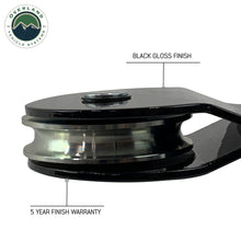 Load image into Gallery viewer, Overland Vehicle Systems Snatch Block Snatch Block Black 30,000 Lb Breaking Strength Standard Universal Overland Vehicle Systems - Overland Vehicle Systems - 19139905
