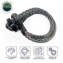 Load image into Gallery viewer, Overland Vehicle Systems Soft Shackle Soft Shackle Recovery 5/8 44,500 lb. With Collar Overland Vehicle Systems - Overland Vehicle Systems - 19159919