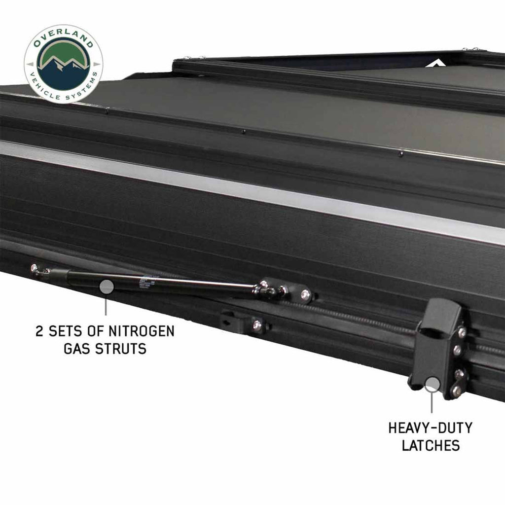 Overland Vehicle Systems Roof Top Tent XD Everest 2 - Cantilever Aluminum Roof Top Tent, 2 Person, Grey Body and Black Rainfly Overland Vehicle Systems - Overland Vehicle Systems - 18489902