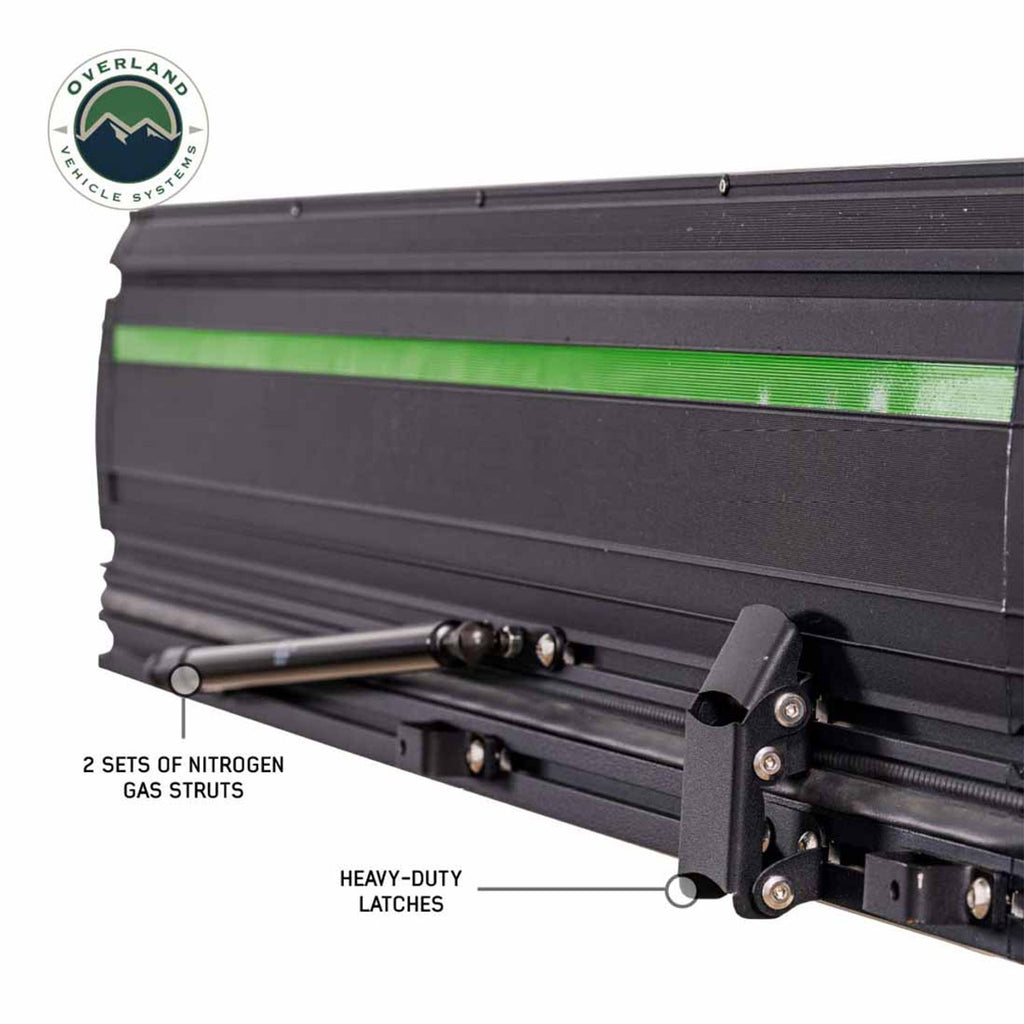 Overland Vehicle Systems Roof Top Tent XD Lohtse - Clamshell Aluminum Roof Top Tent, 2 Person, Grey Body and Black Rainfly Overland Vehicle Systems - Overland Vehicle Systems - 18589902