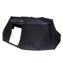 Load image into Gallery viewer, Overland Vehicle Systems Portable Awning XD Nomadic 270 - Awning, Lights, Black Out, Wall Kit, Passenger Side, Black Body, Black Trim and Black Travel Cover Overland Vehicle Systems - Overland Vehicle Systems - 19690010