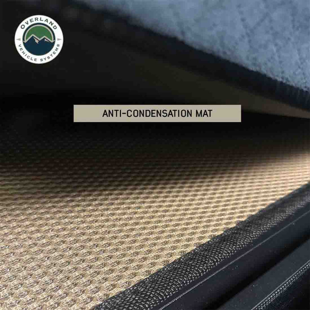 Overland Vehicle Systems Roof Top Tent XD Sherpa S3S - Soft Sided Roof Top Tent, 3 Person, Grey Body and Black Rainfly Overland Vehicle Systems - Overland Vehicle Systems - 18209903