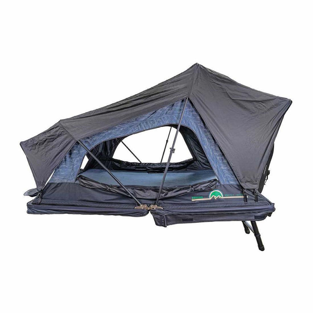 Overland Vehicle Systems Roof Top Tent XD Sherpa S4S - Soft Sided Roof Top Tent, 4 Person, Grey Body and Black Rainfly Overland Vehicle Systems - Overland Vehicle Systems - 18209904