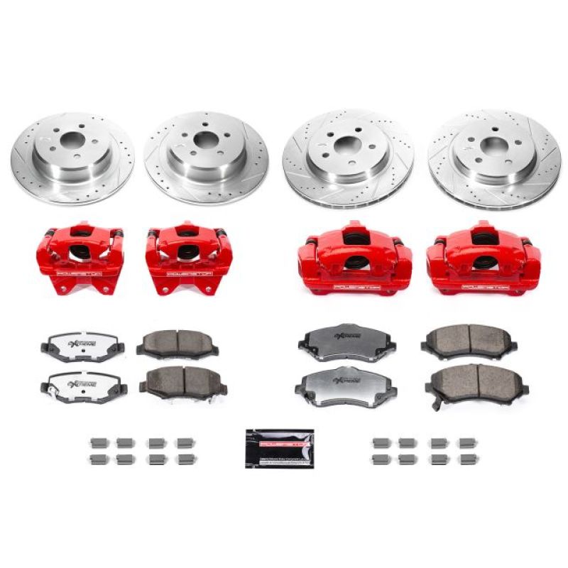 PowerStop Big Brake Kits Power Stop 07-17 Jeep Wrangler Front & Rear Big Brake Conversion Kit