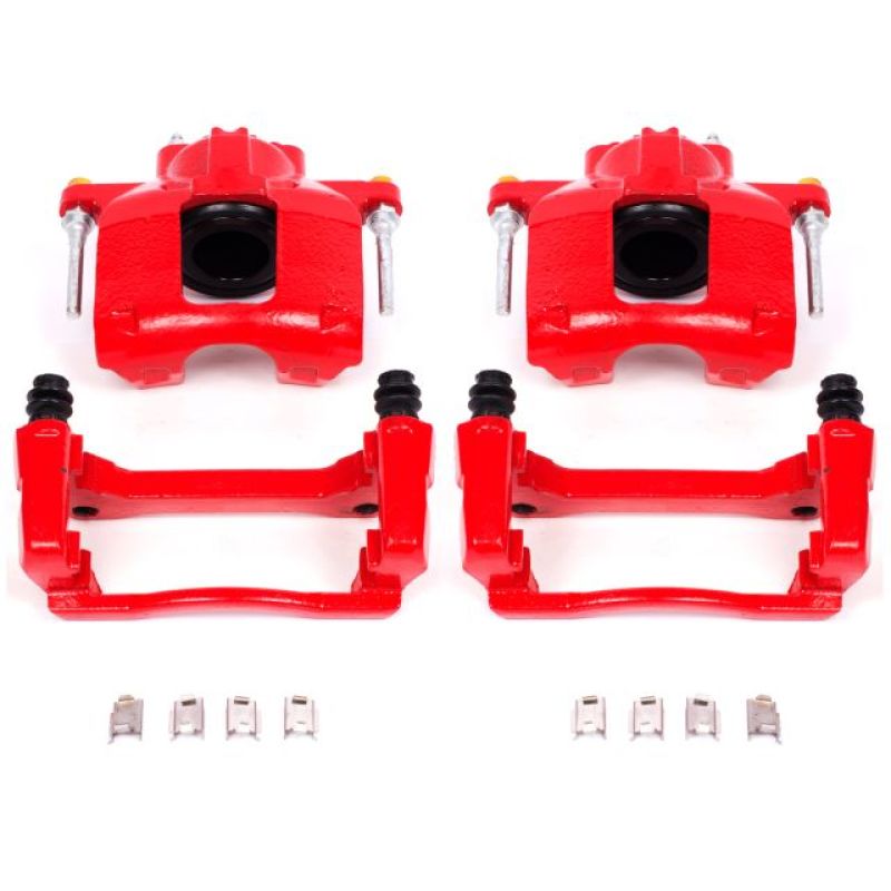 PowerStop Brake Calipers - Perf Power Stop 08-16 Chrysler Town & Country Front Red Calipers w/Brackets - Pair