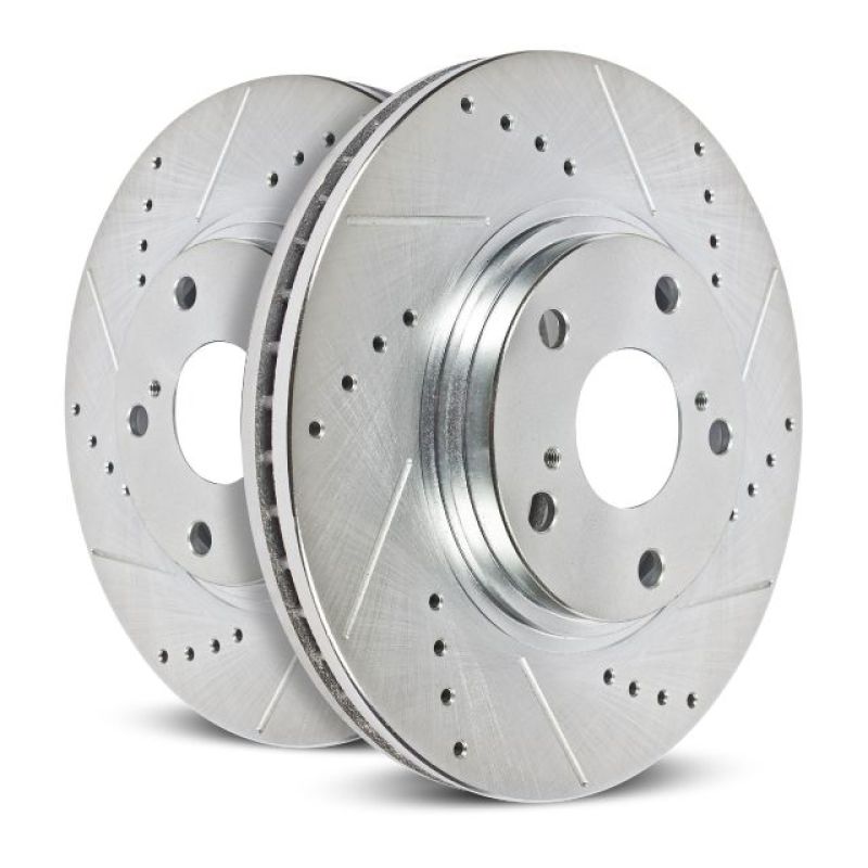 PowerStop Brake Rotors - Slot & Drilled Power Stop 11-19 Dodge Durango Rear Evolution Drilled & Slotted Rotors - Pair