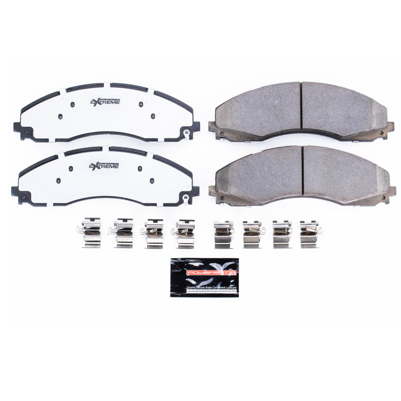PowerStop Brake Pads - Performance Power Stop 17-19 Ford F-450 Super Duty Front Z36 Truck & Tow Brake Pads w/Hardware