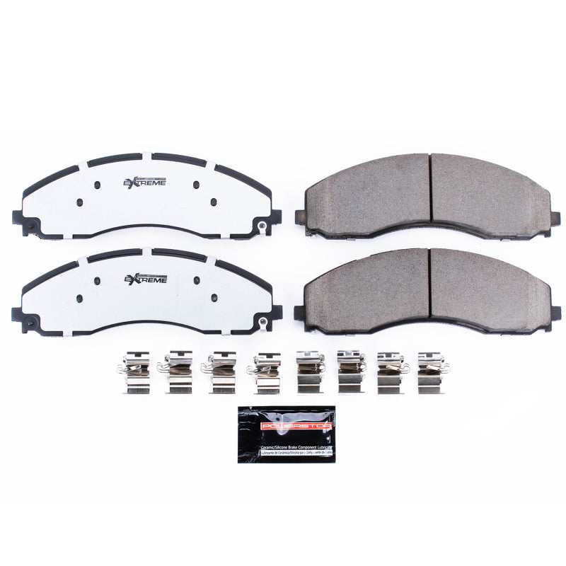 PowerStop Brake Pads - Performance Power Stop 17-19 Ford F-450 Super Duty Rear Z36 Truck & Tow Brake Pads w/Hardware