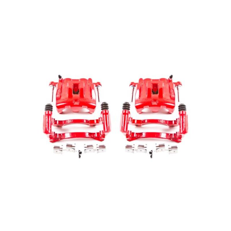 PowerStop Brake Calipers - Perf Power Stop 99-04 Jeep Grand Cherokee Front Red Calipers w/Brackets - Pair