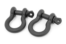 Load image into Gallery viewer, 5/8 D Ring Shackles | Cast | 3/4" Pin | Pair | Black