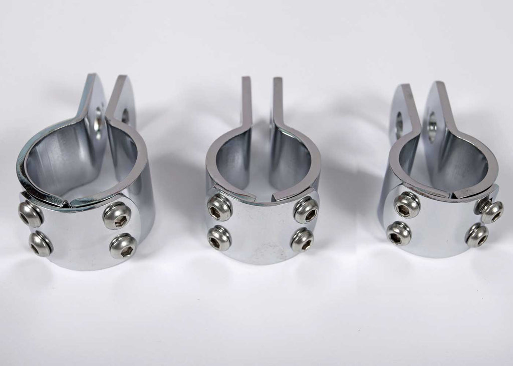 Quake LED Bar Clamp 1 1/8 Inch Chrome Bar Clamp Universal - QBU258 - Quake LED