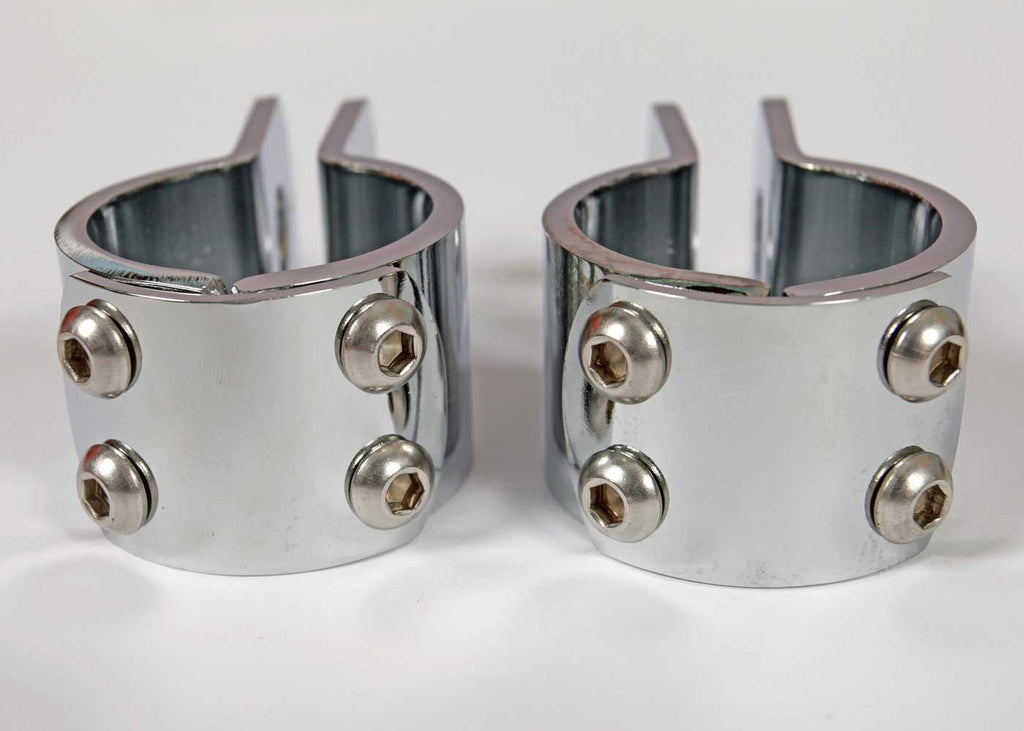 Quake LED Bar Clamp 1 1/8 Inch Chrome Bar Clamp Universal - QBU258 - Quake LED