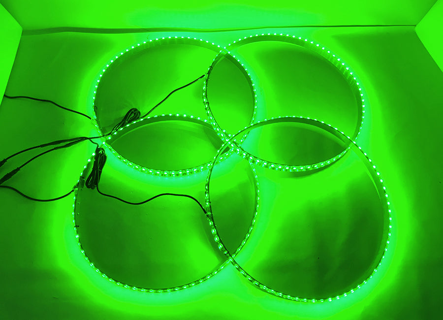 Quake LED Wheel Accent Light 15.5 Inch Universal RGB Wheel Lights Kits - QTE995 - Quake LED